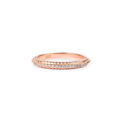 Rose Sparkle Stacking Ring