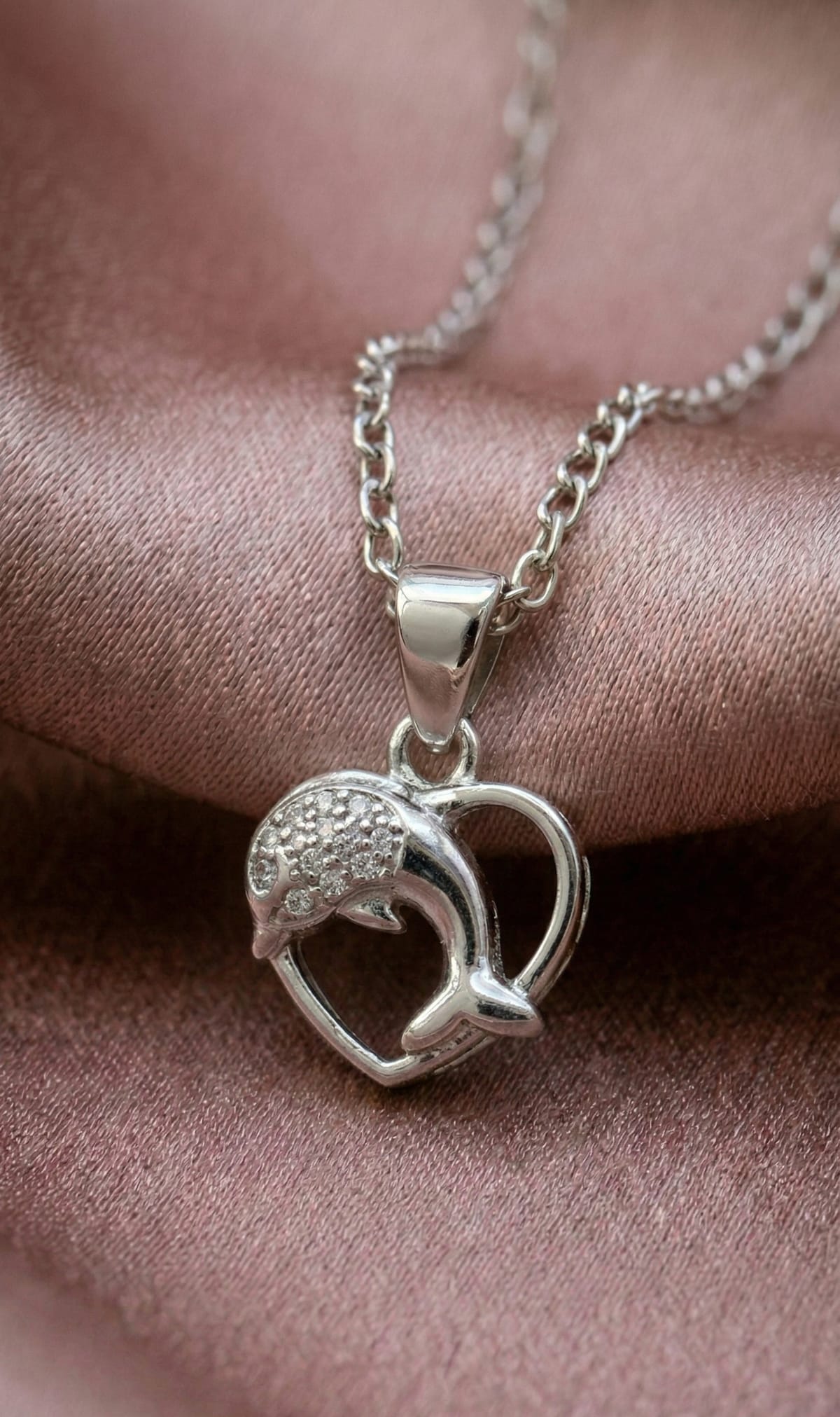 Dolphin Heart Pendant