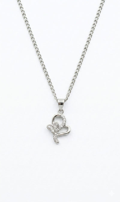 Butterfly Heart Necklace