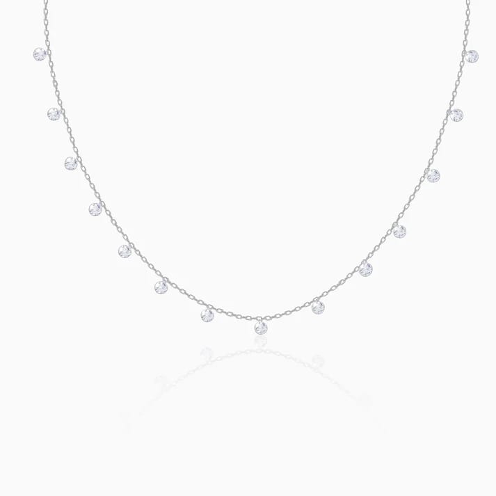 Celeste Drop Charm Necklace
