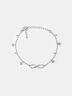 infinity charm loved bracelet