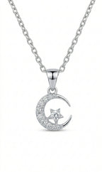 Celestial Moon Star Necklace