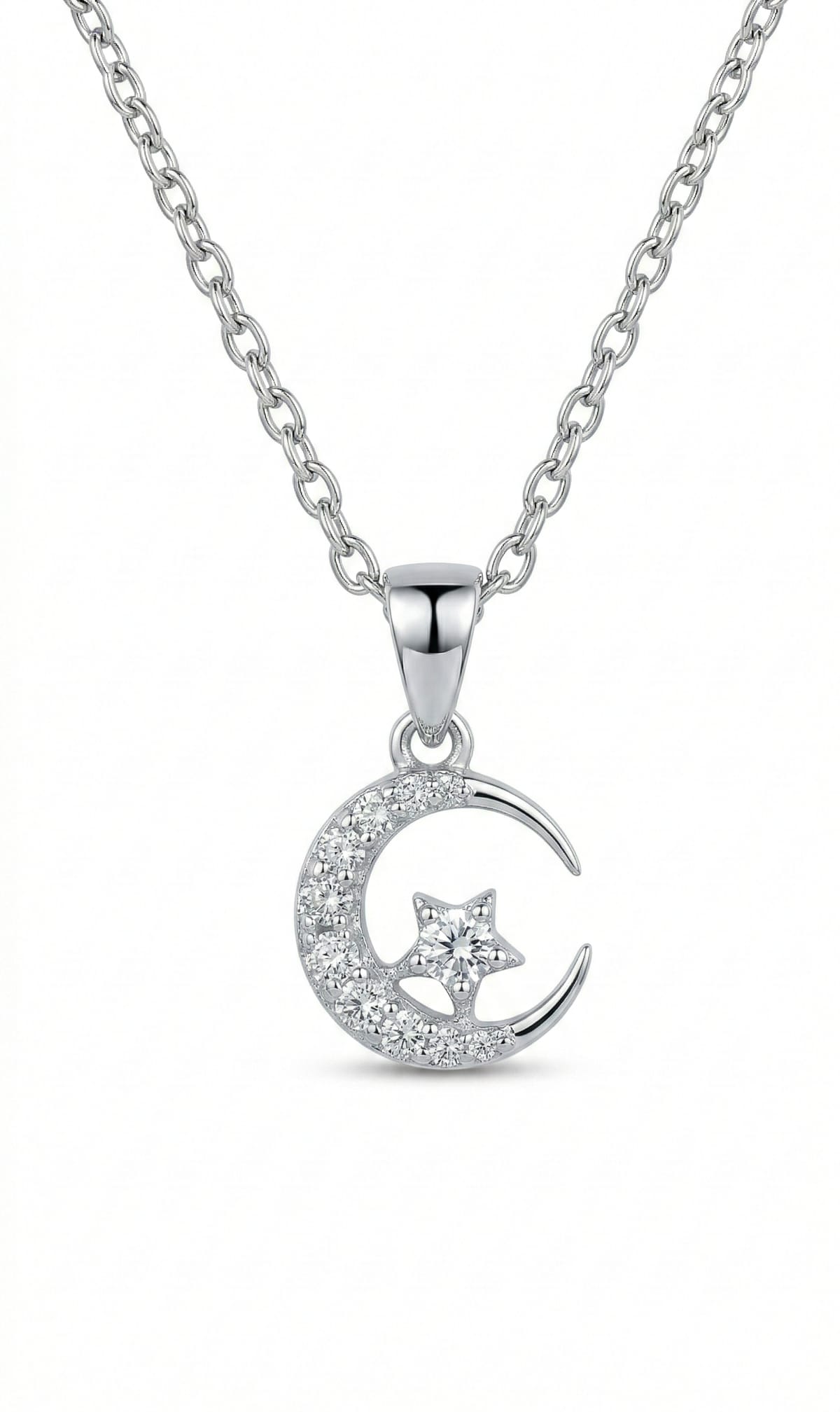 Celestial Moon Star Necklace