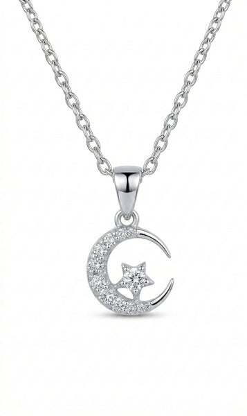 Celestial Moon Star Necklace