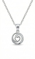 Eternal Heart Swirl Necklace