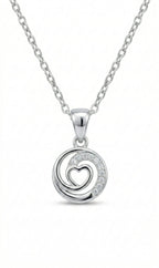 Eternal Heart Swirl Necklace