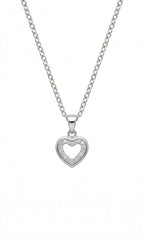 Radiant Heart Halo Necklace