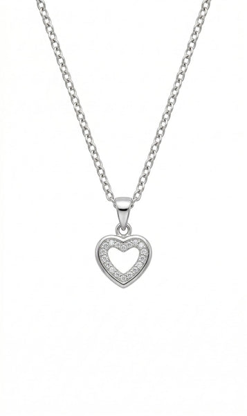 Radiant Heart Halo Necklace