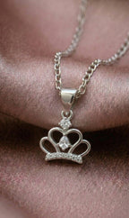 Sparkling Princess Crown Necklace