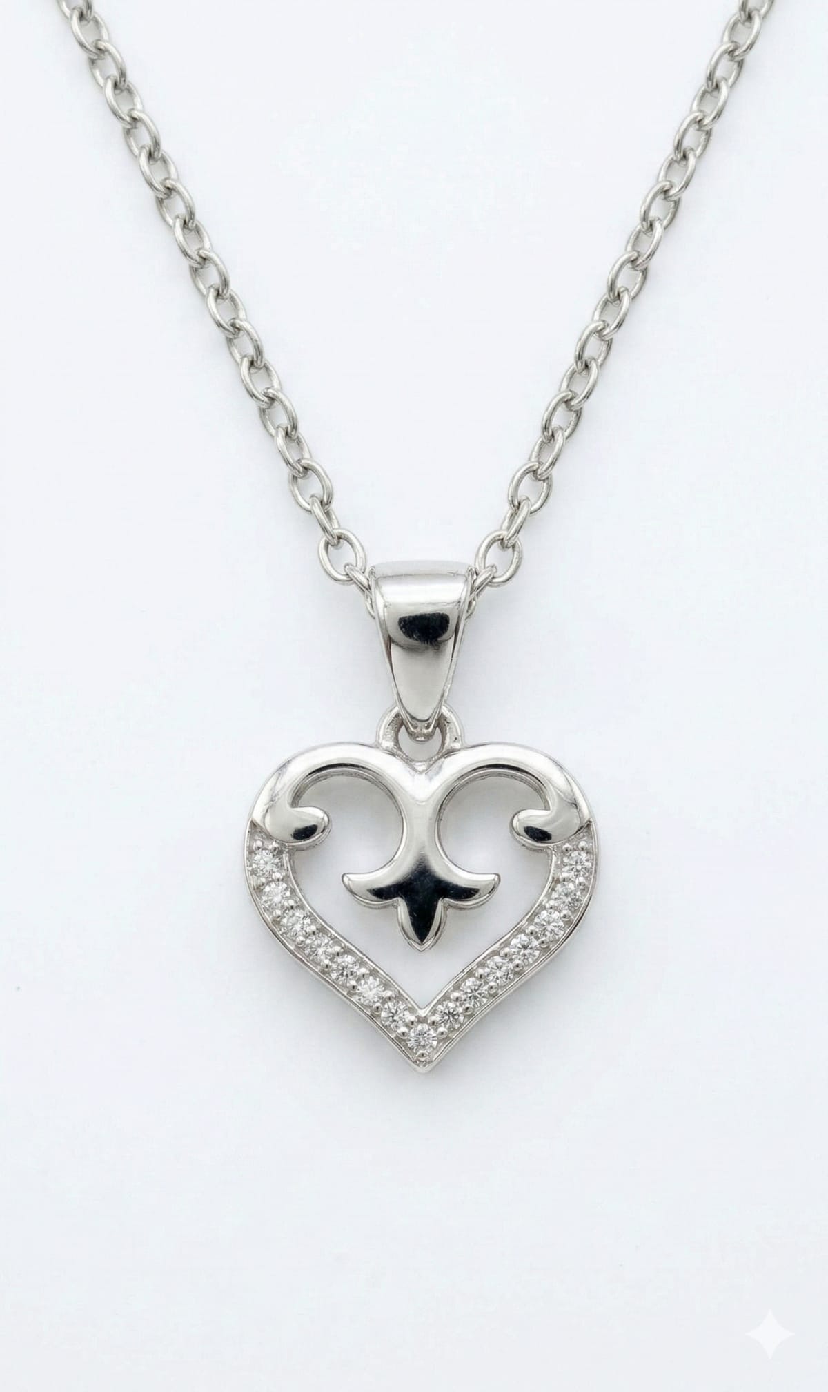 Sparkling Royal Heart Necklace
