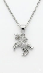 Sparkling Unicorn Charm Necklace