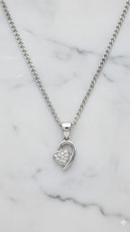 Celeste Heart Swirl Necklace