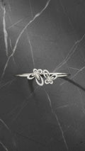 Butterfly Crystal Open Bangle