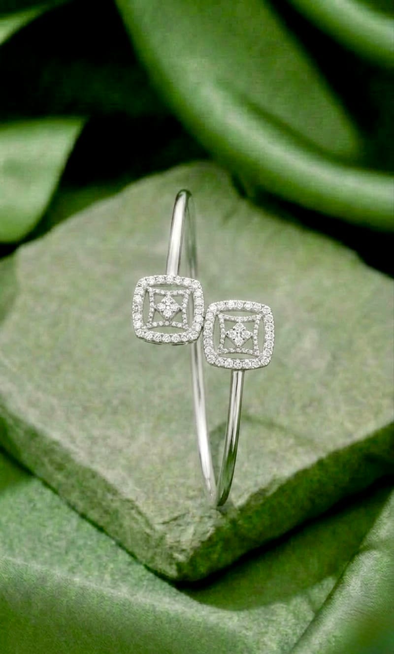 Lustre Square Open Cuff