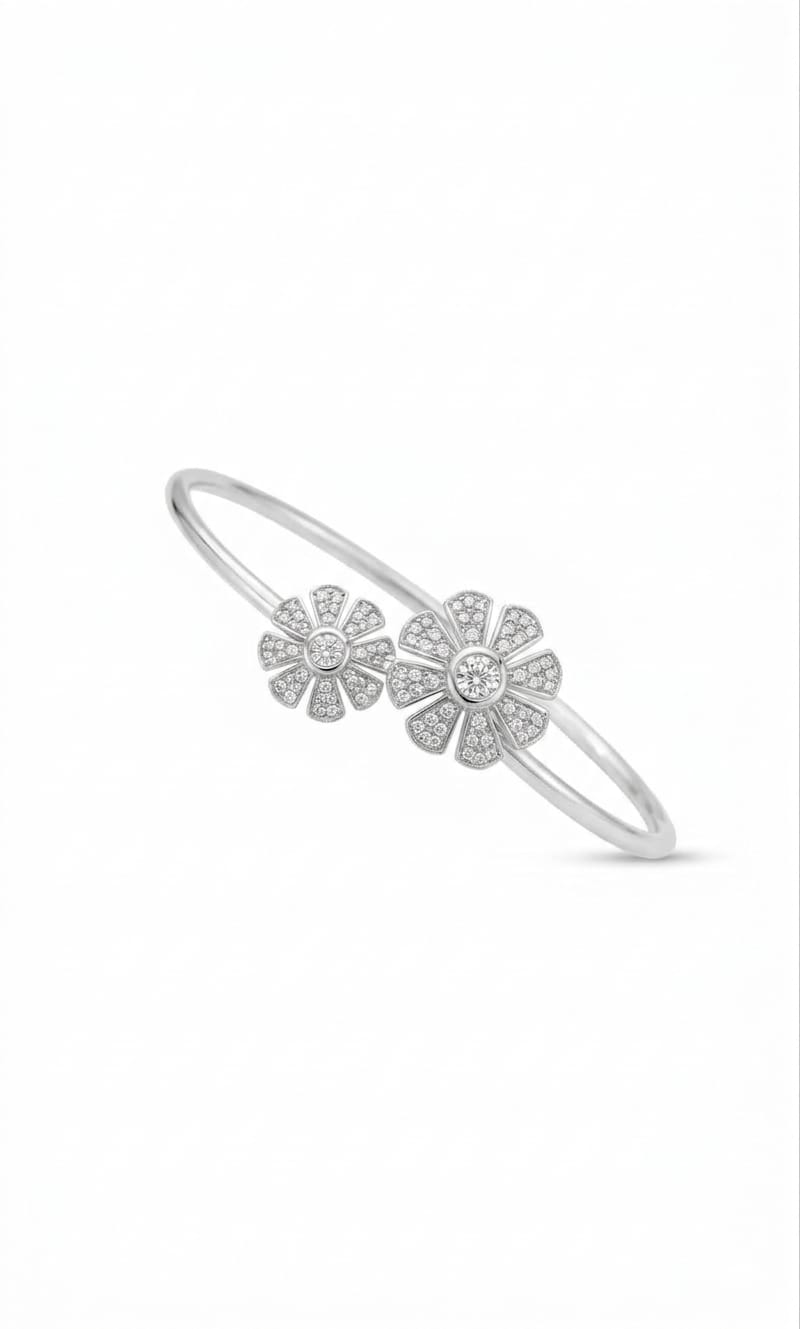 Twin Bloom Open Cuff