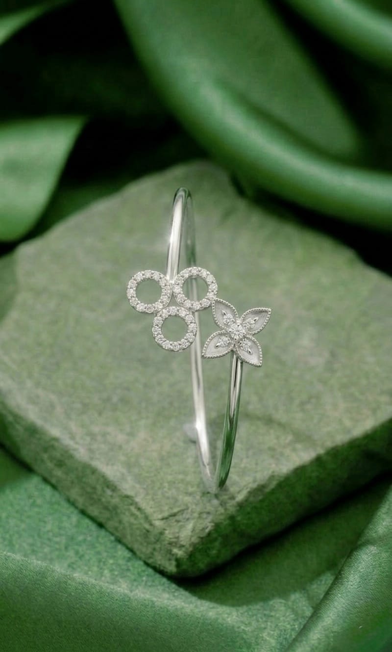 Flora Harmony Open Bangle