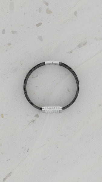 Pavé Mesh Statement Bracelet