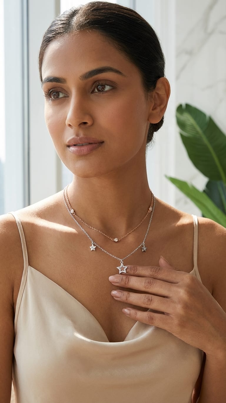 Glow & Star Layered Chain