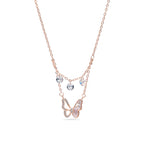 Butterfly Glow Layered Necklace