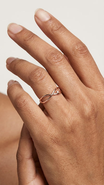 Infinity Flow Ring (Rose Gold)