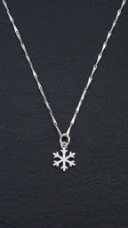 Noelle Snowflake Charm Necklace
