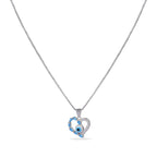 Evil Eye Heart Pendant