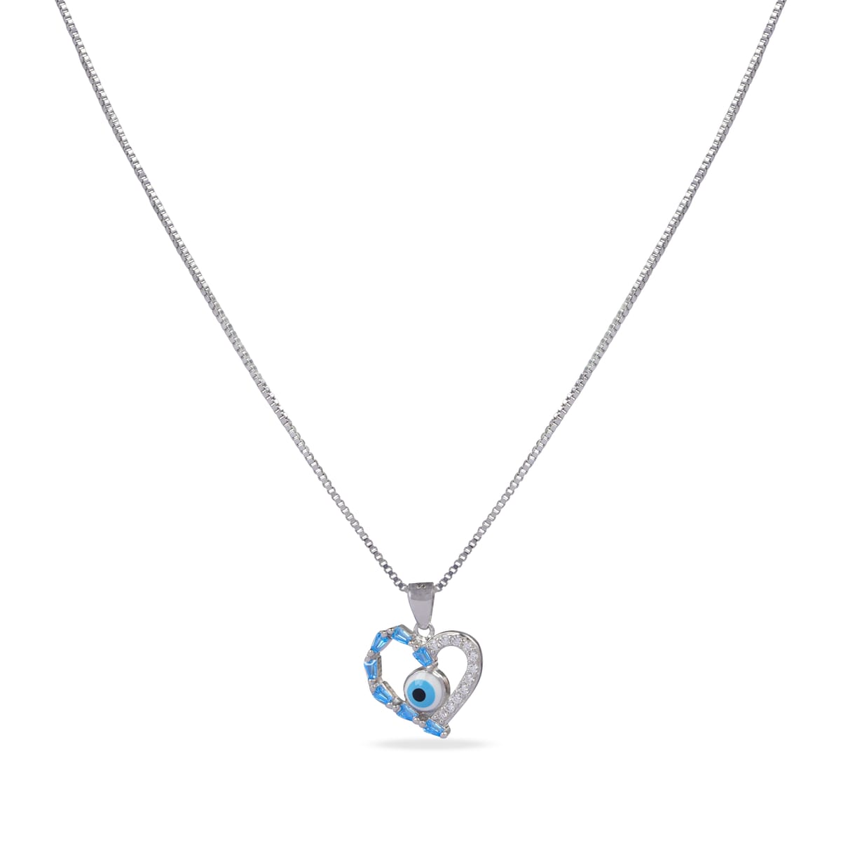 Evil Eye Heart Pendant