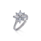 Starlit Bloom Adjustable Ring