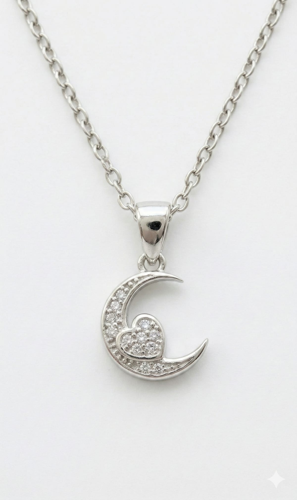 Moonlit Heart Necklace
