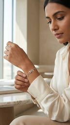 infinity charm loved bracelet