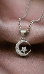 Celestial Moon Star Necklace