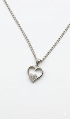 Sparkling Double Heart Necklace