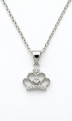 Sparkling Princess Crown Necklace