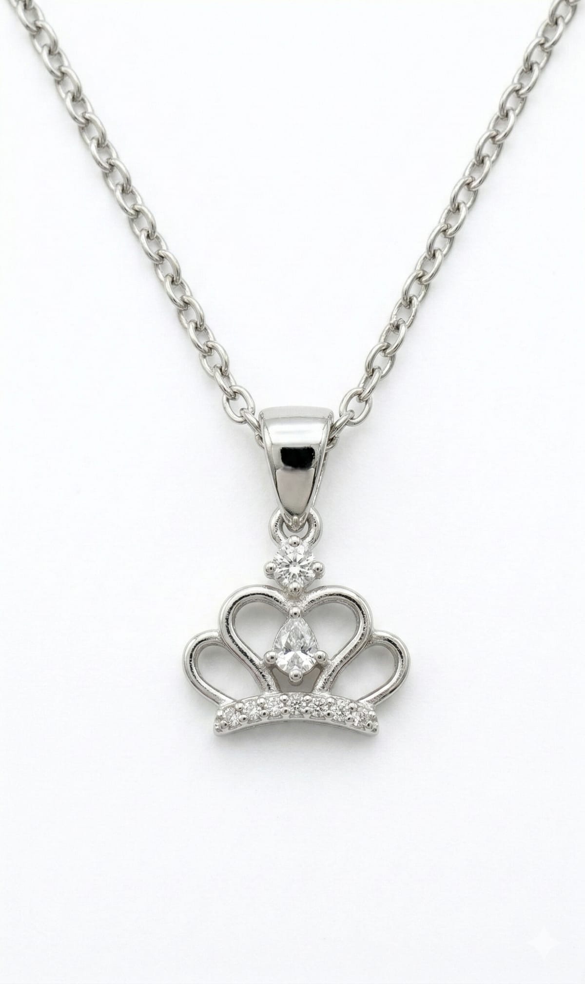 Sparkling Princess Crown Necklace