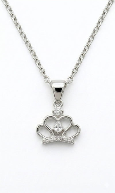 Sparkling Princess Crown Necklace