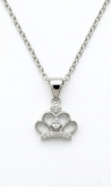 Sparkling Princess Crown Necklace