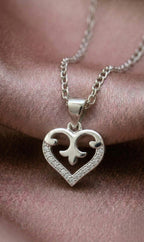 Sparkling Royal Heart Necklace