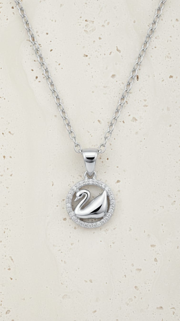 Swan Embrace Necklace