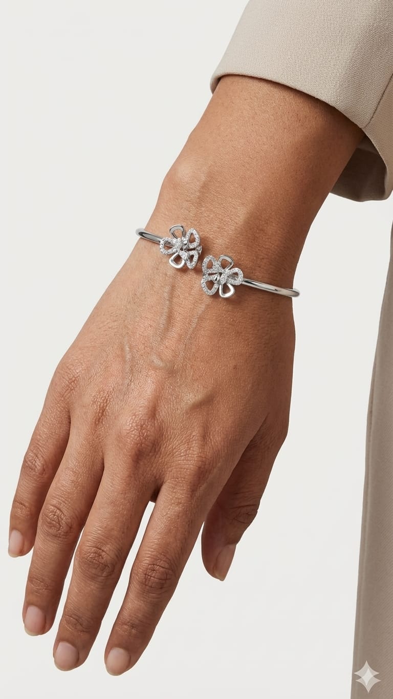 Crystal Knot Open Cuff