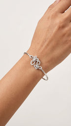 Butterfly Crystal Open Bangle