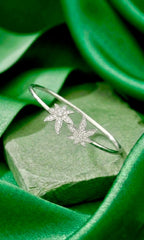 Crystal Bloom open Cuff
