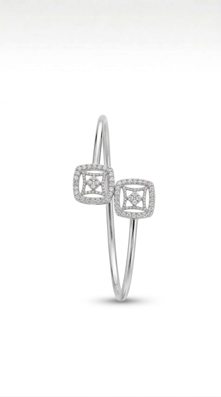 Lustre Square Open Cuff