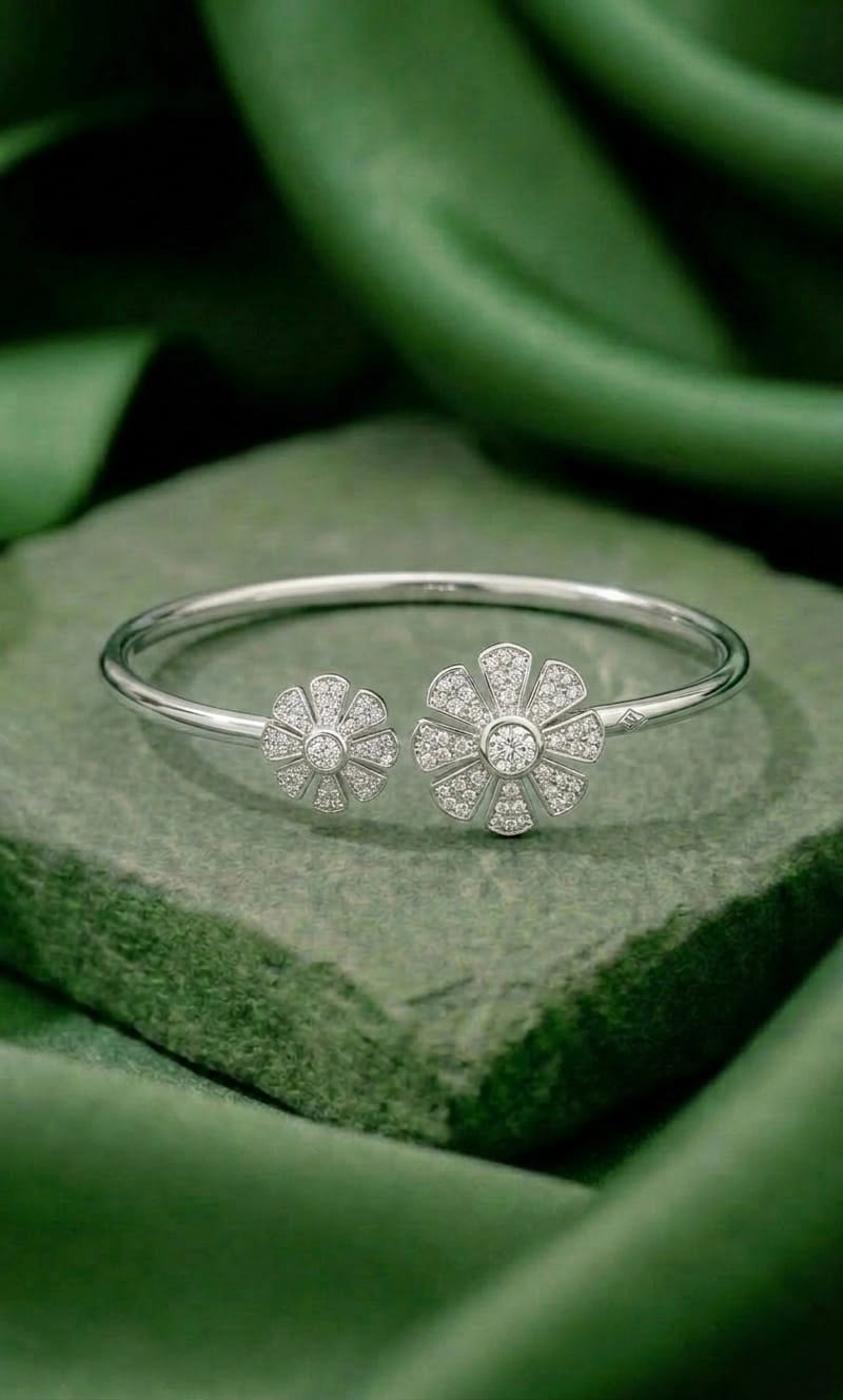 Twin Bloom Open Cuff