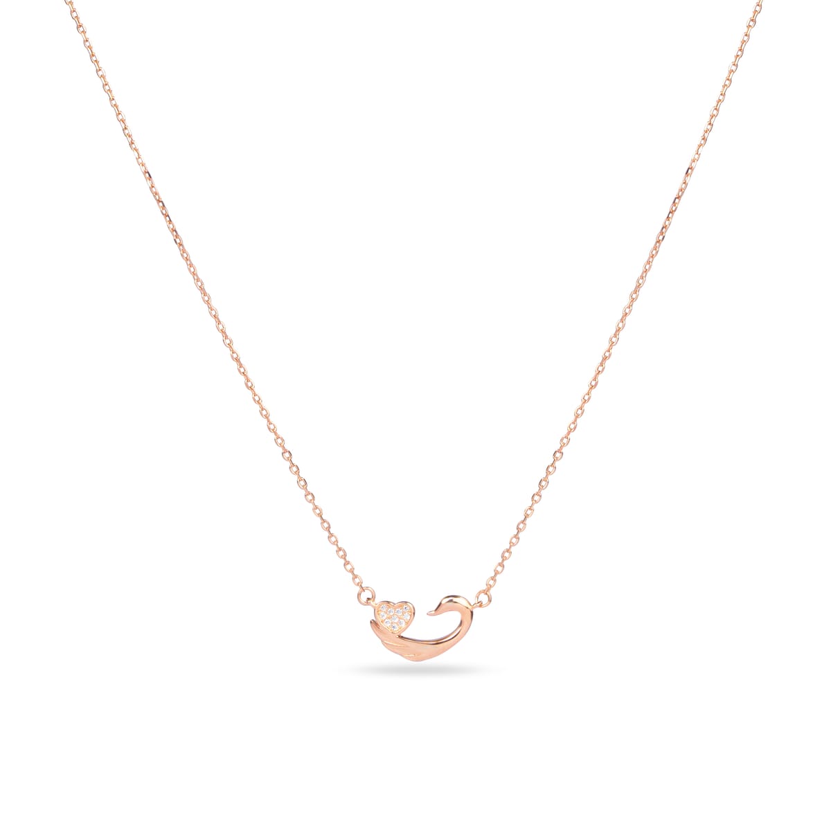 Aurora Swan Heart Pendant