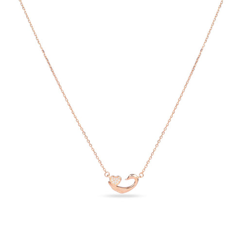 Aurora Swan Heart Pendant