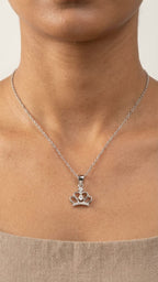 Sparkling Princess Crown Necklace