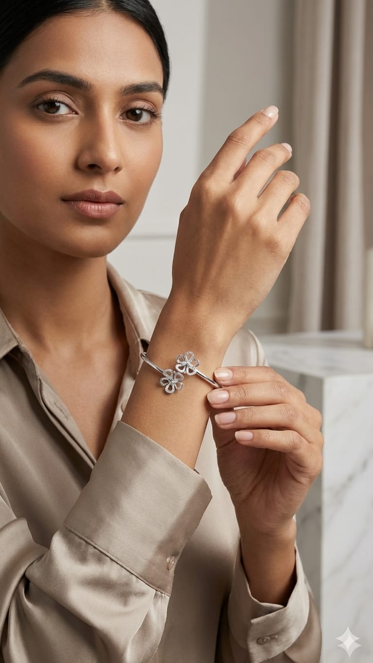 Crystal Knot Open Cuff