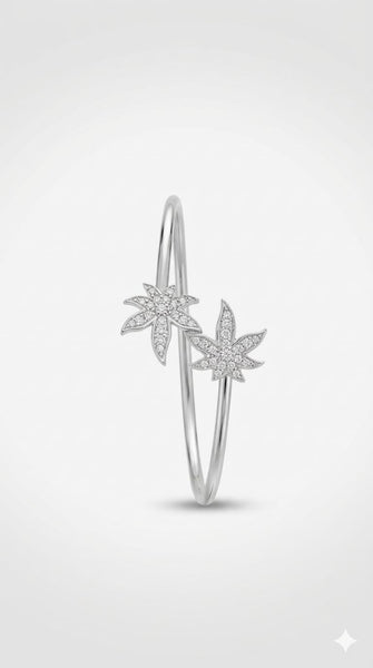 Crystal Bloom open Cuff