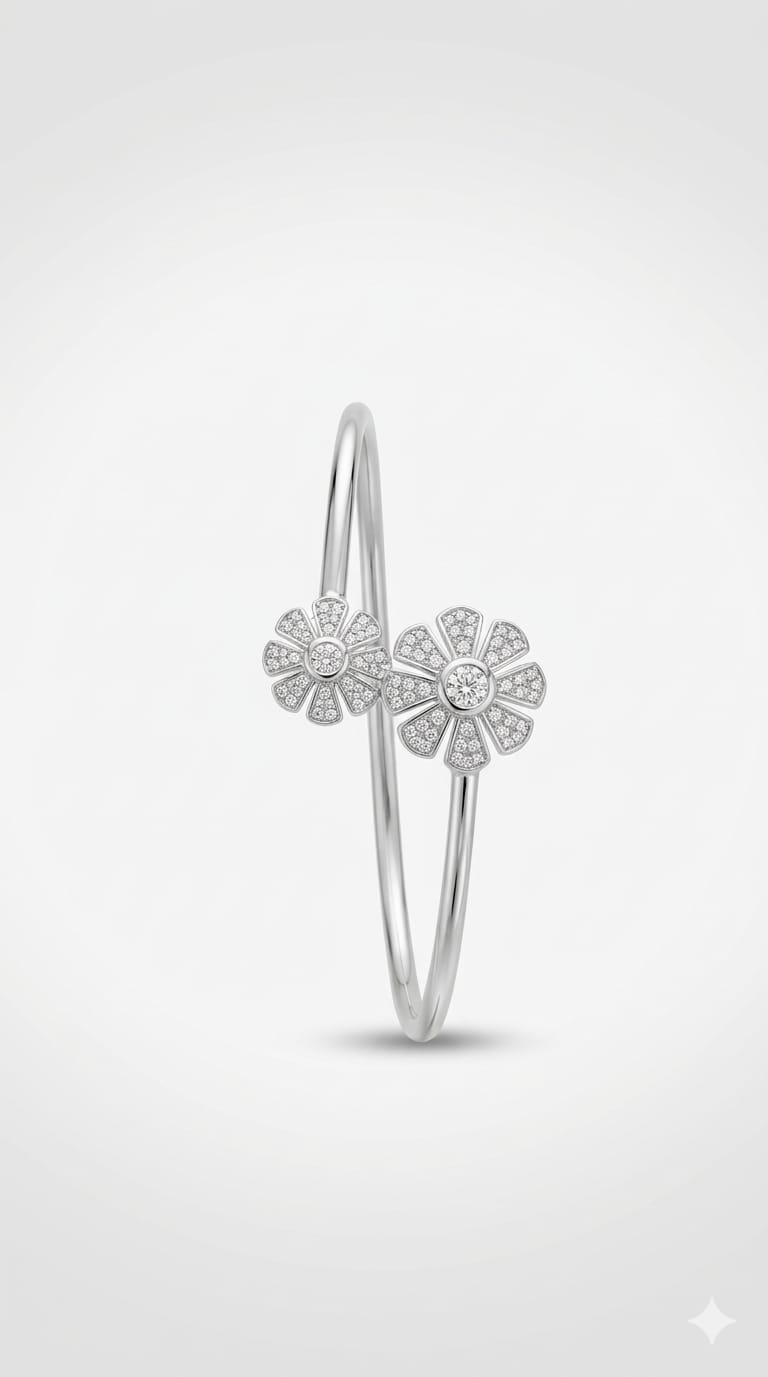 Twin Bloom Open Cuff