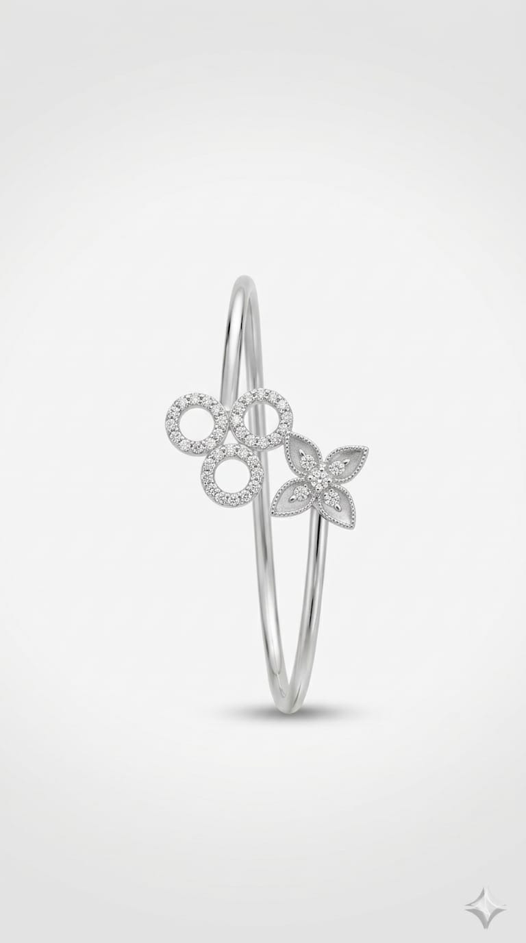 Flora Harmony Open Bangle